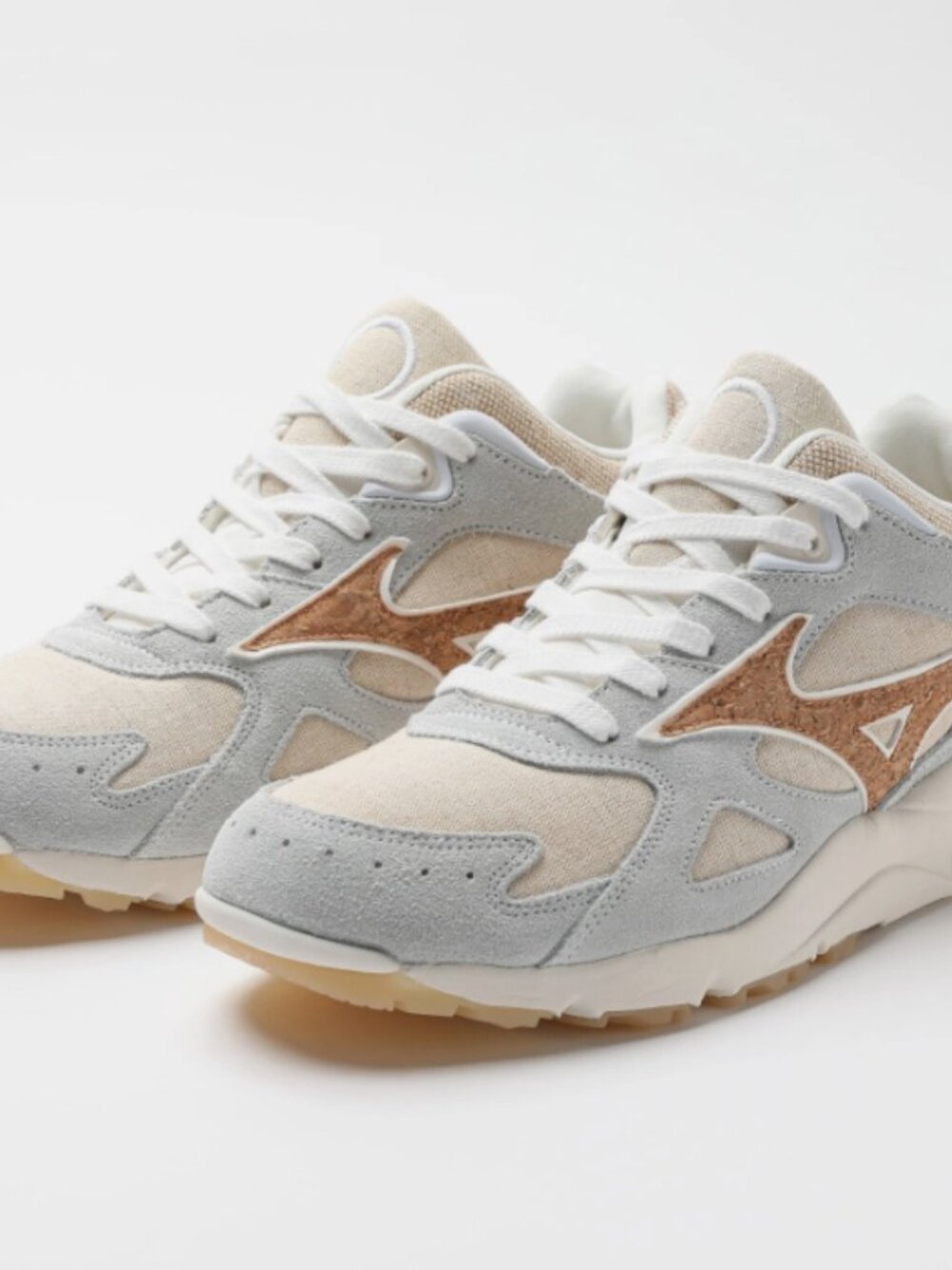 New Mizuno Men's Size 10 RB-LINE Sneakers SKY MEDAL Undyed White x Cork